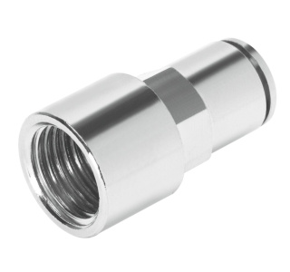 Priama pneumatiká nástrčná spojka, BSPP vnútorný závit, celomosadzná